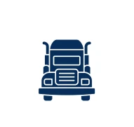 Front view of truck icon