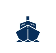 Nautical symbol with waves
